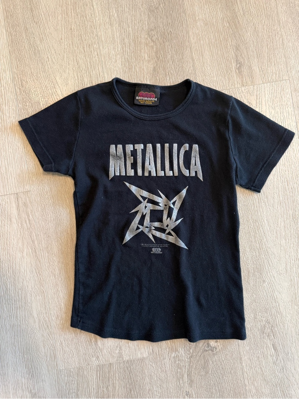 Womens 2003 Artimonde Metallica Ninja Star Tee